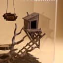 Magnetic Woodland Cabin Hide for Jumping Spider – 7.